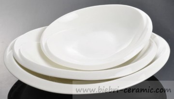 ivory creamy pure white service breakfast dinner oval bowl