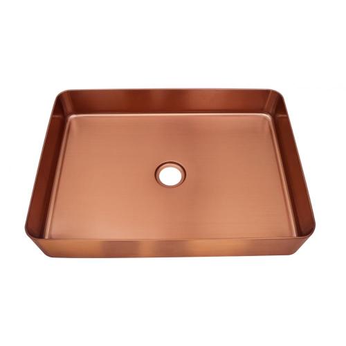 Handmade Bathroom Sink Rectangle PVD Basin