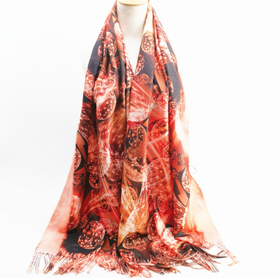 ready to ship winter warm  wrap striped  crinkle scarf
