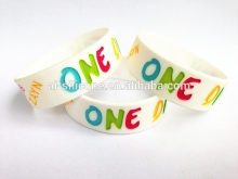 wholesale custom high quality round silicone bracelet