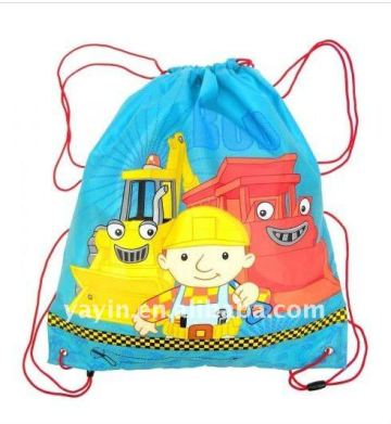 Waterproof drawstring bag/190T polyester drawstring bag