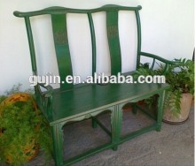 ming style contemporary double set chair green