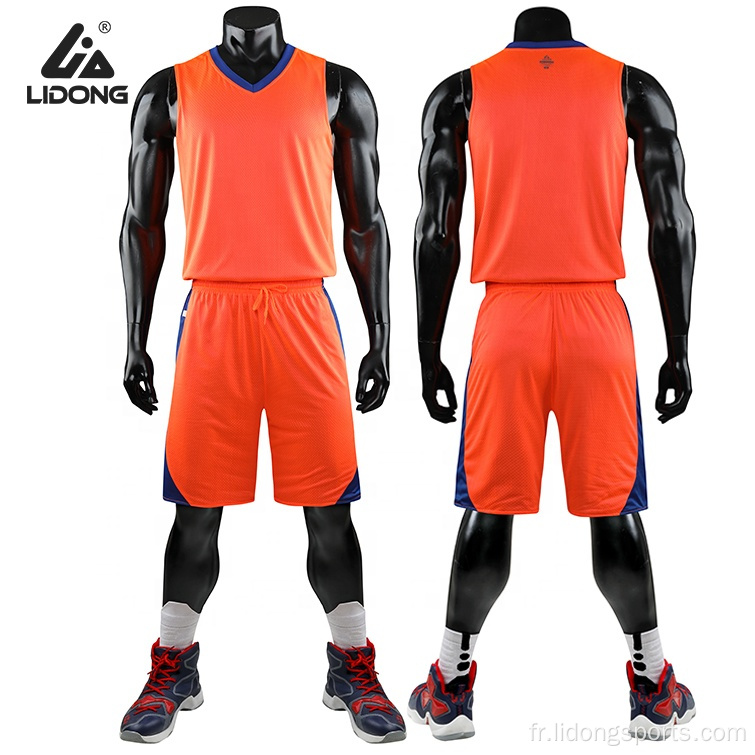 Ensembles d&#39;uniformes de basket-ball confortables de l&#39;équipe de gros