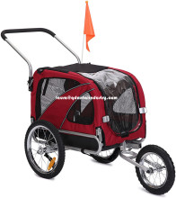 Dog Bike Trailer Stroller Pet Bicycle Trailer Jogger Red Germany
