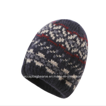 Classic Wool Jacquard Knitted Hat