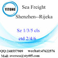 Shenzhen Hafen LCL Konsolidierung nach Rijeka