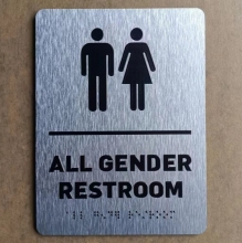 Restroom Signs ADA Compliant with Braille