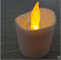 Batterij-aangedreven flikkerende vlamloze LED waxinelicht kaarsen