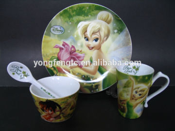 YF48007 custom ceramic breakfast set