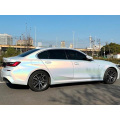 Gloss Rainbow Laser White Car Vinyl Wrap