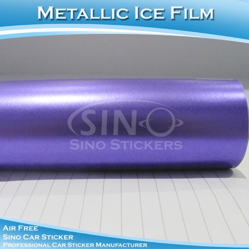 Ghiaccio metallizzato alla moda Film PVC adesivo auto esegue il wrapping di vinile