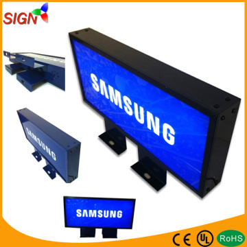 with led light or tube illuminated double sided light sign