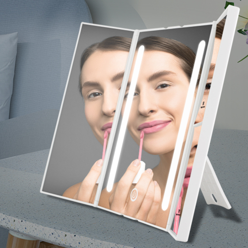 Trifold Makeup Mirror Led Vanity Mirror Lights