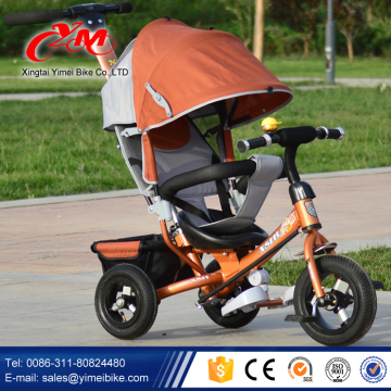 good quality seat twin baby tricycle /12" mini twin baby tricycle / 4 in 1rotating seat twin baby tricycle