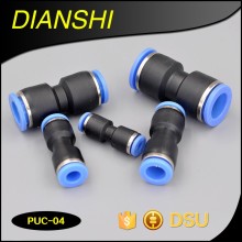 Right Pneumatics Quick plumbing Connector PUC Series Direct Connection plastic pipe fitting