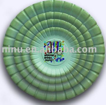 YLRP033 square paper plate,color paper plate