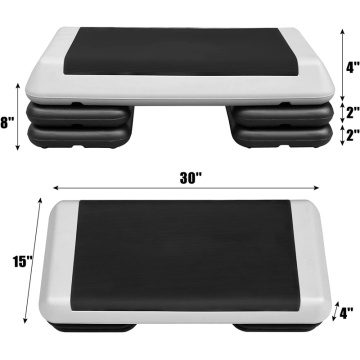 Etapa de treino ajustável Plataforma de etapa aeróbica para exercício