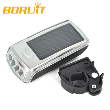 USB Rechargeable Solar Powered Bicycle Light / Solar LED Bicycle Front Light