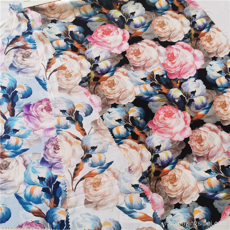 Challie Somali Digital Viscose Florual Flower Rayon Fabric