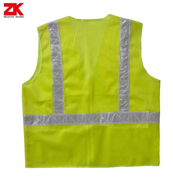 EN ISO 20471 high visibility waistcoat