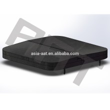 Grey spa cover Square leather outdoor spa cover