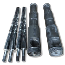 Bimetallic Conical Twin Screw and Barrel for WPC/WPE Decking PVC Foam Board Extrusion