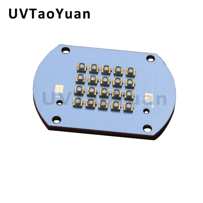 Factory direct 50W high intensity 365nm 385nm 395nm 405nm quartz glass lens ultraviolet led Uv lamp