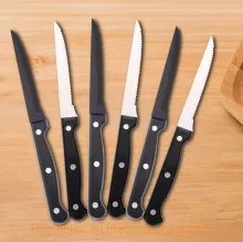 Kitchen Knife Dinner Knife 4.5inch Stainless Steel Steak Knife 4.5" Serrated Steak Knife