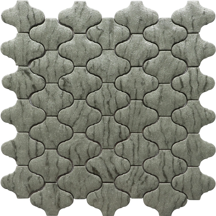 Grey Lantern Fullbody Recycle Glass Mosaic for Kitchen Backsplash