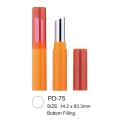 Cylindrical Plastic Lipstick Case