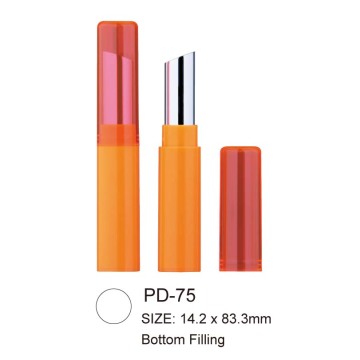 Cylindrical Plastic Lipstick Case