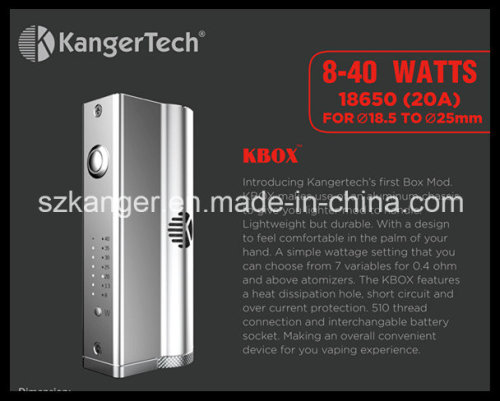 Kanger First Box Mod 18650 Kanger Kbox Fit for Subtank, Subtank Mini and Subtank Nano