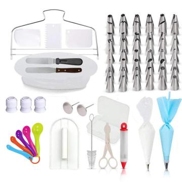 cake decorating kit set with cake turntable