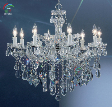 chandeliers in chrome or silver color