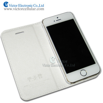 2014 Hot new products China manufacturer original flip leather case for apple iPhone 5