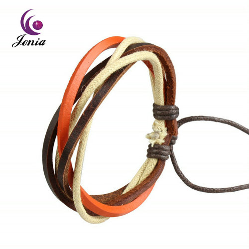 Jenia Cheap Handmade Leather Bracelets For Men