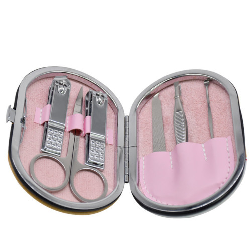 6 unids / set herramientas de manicura de acero inoxidable cuidado de las uñas cuchara para el oído lima de uñas cortaúñas