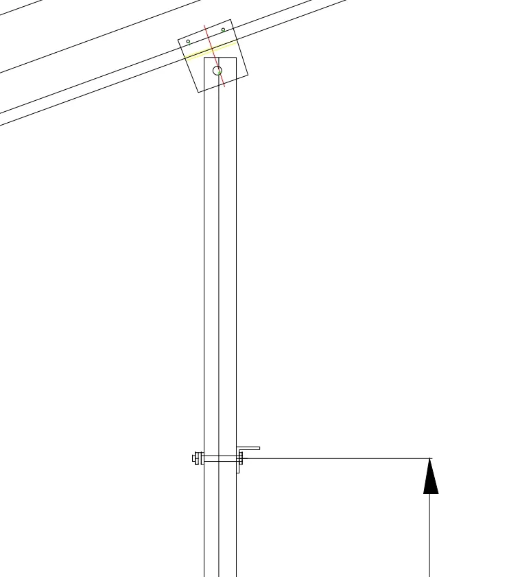Solar PV Ground Mounting Structure with Adjustable Ground Screw for Solar Panel Installation
