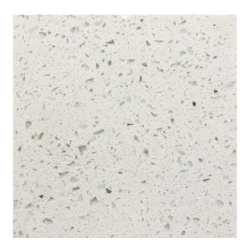 Professional Factory Reconstituted Stone White Mirror Fleck Quartz Countertops
