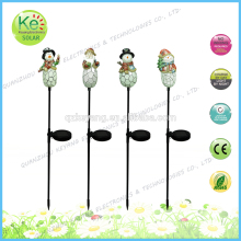 Polyresin christmas snowman item stake LED solar light