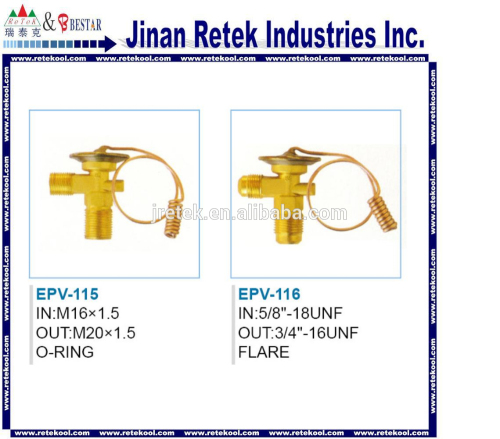 Flare auto air conditioning expansion valve