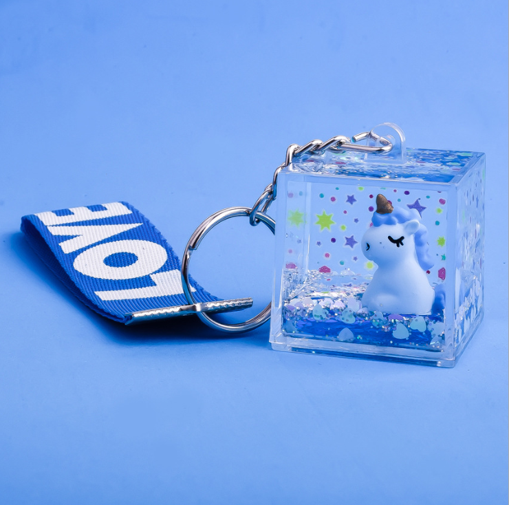 Unicorn Liquid Key Chain 1