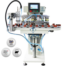 Automatic 6 Color 360 Degree Rotary Golf Ball Logo Printer - Pad Printing Machine