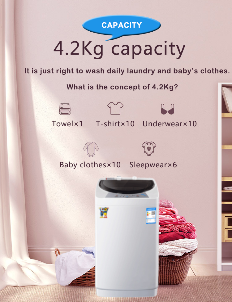 Small portable automatic washing machine for student dormitory