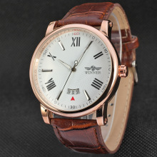 winner mininaliste day date watch automatic movement watch