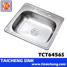 Kitchen Sinks Stainless Steel Single Bowl Topmount Sink Low Price