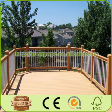 alibaba express outdoor wpc decking floor/cheap deck railings