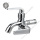 Chrome plated and polished faucet