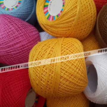 hand kintting lace yarn100% cotton lace thread embroidery crochet yarn