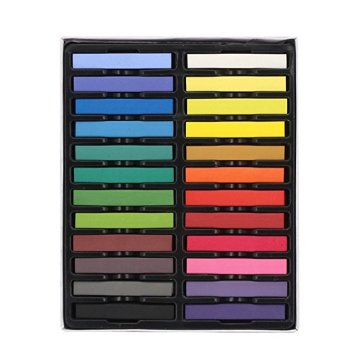 24 Colors Nontoxic Temporary Hair Chalk